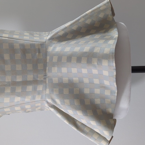 NWOT Stine Goya Sharon Sleeveless Checked Peplum Blouse - Picture 9 of 15